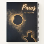 Spiral Notebook Pads to Sun Celestial Cat Art Notizblock (Rückseite)