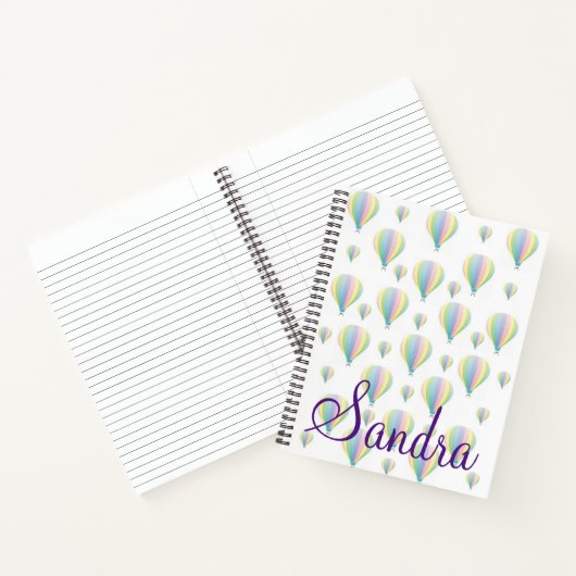 Spiral Notebook Pastel Parachutes Notizblock (Innenseite)