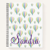 Spiral Notebook Pastel Parachutes Notizblock (Vorderseite)