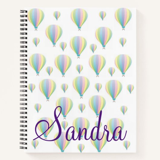 Spiral Notebook Pastel Parachutes Notizblock (Vorderseite)