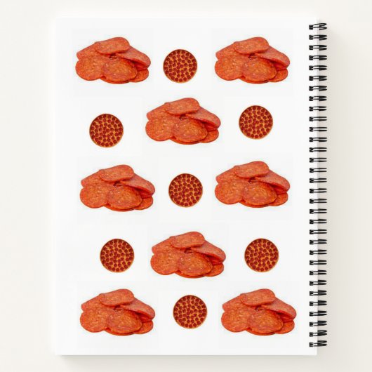 Spiral Notebook Pepperoni Notizblock (Rückseite)