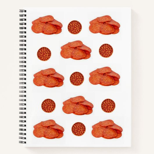 Spiral Notebook Pepperoni Notizblock (Vorderseite)