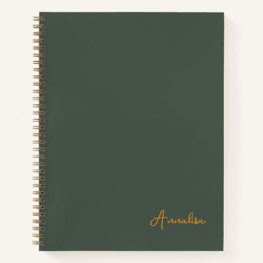 Spiral Notebook, Personalized Gift Notizblock (Vorderseite)