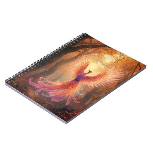 Spiral Notebook Phoenix Aufstieg in den Schatten d Notizblock (Linke Seite)