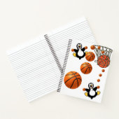 Spiral Notebook Pinguin Basketball Notizblock (Innenseite)
