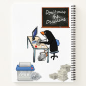 Spiral Notebook Pinguin Deadline Notizblock (Rückseite)
