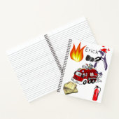 Spiral Notebook Pinguin Fire Truck Notizblock (Innenseite)