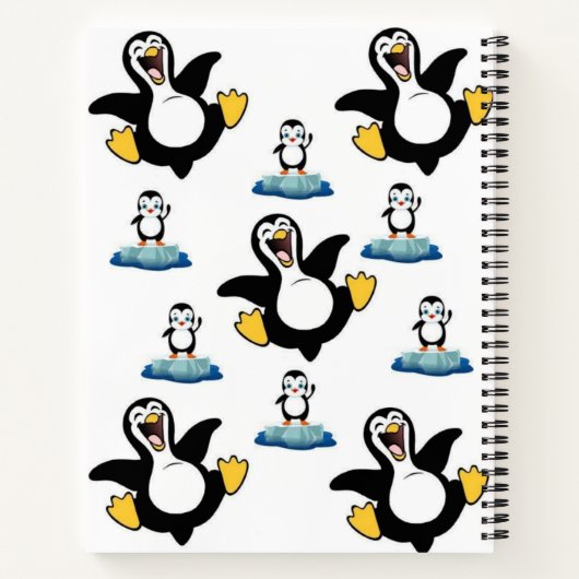 Spiral Notebook Pinguin Notizblock (Rückseite)