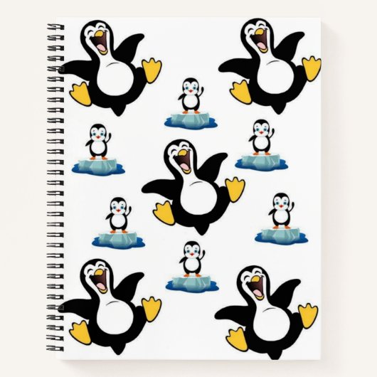Spiral Notebook Pinguin Notizblock (Vorderseite)