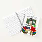 Spiral Notebook Pinguin School Apple Notizblock (Innenseite)