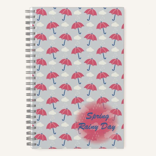 Spiral Notebook Rainy Day Notizblock (Vorderseite)