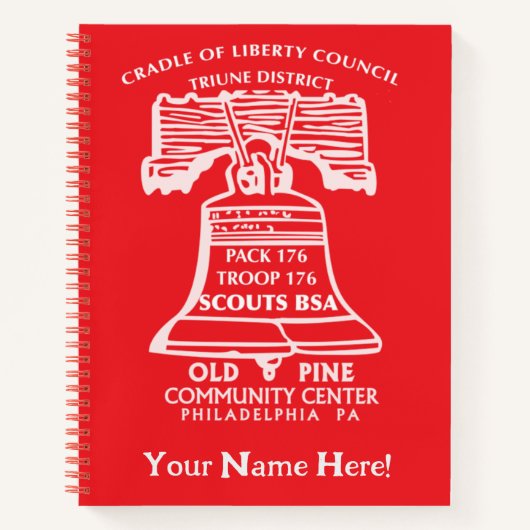 Spiral Notebook - Red (Personalized) Notizblock (Vorderseite)