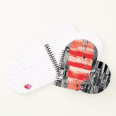 Spiral Notebook – Red Pulse Abstract Design Notizblock (Innenseite)