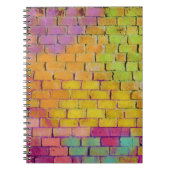 Spiral Notebook Regenbogenbricks Spraypaint Colors Notizblock (Vorderseite)