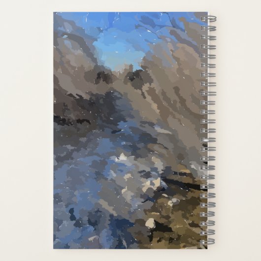 Spiral Notebook River Scene Notizblock (Rückseite)