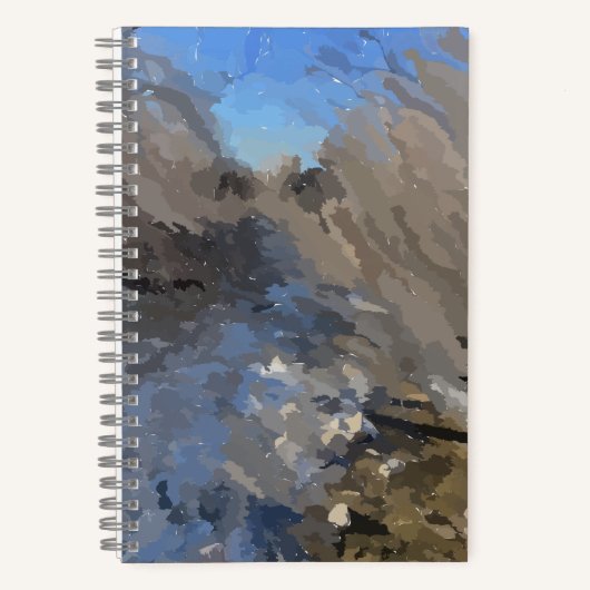 Spiral Notebook River Scene Notizblock (Vorderseite)