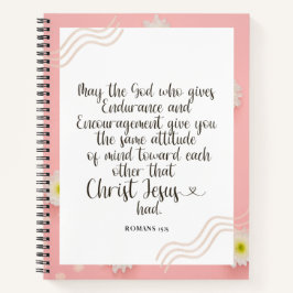 Spiral Notebook - Römer 15:5 Notizblock