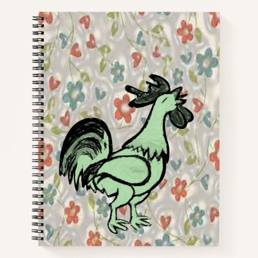 Spiral Notebook Rooster Notizblock (Vorderseite)