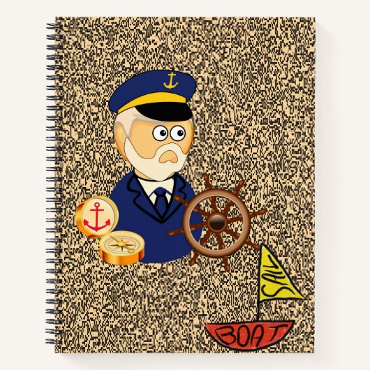 Spiral Notebook Sailboat Notizblock (Vorderseite)