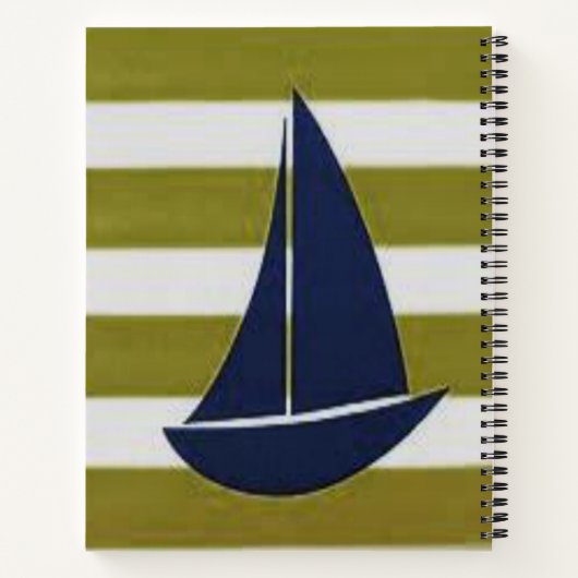 Spiral Notebook Sailboat Notizblock (Rückseite)