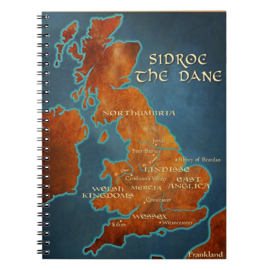 Spiral Notebook - Sidroc The Dane Map Notizblock (Vorderseite)