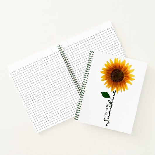 Spiral-Notebook - Sie sind mein Sonnenschein Notizblock (Innenseite)