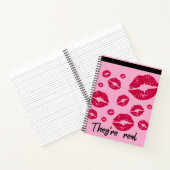 Spiral Notebook Sie sind Real Lip Kisses Uni Notizblock (Innenseite)
