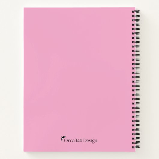 Spiral Notebook Sie sind Real Lip Kisses Uni Notizblock (Rückseite)