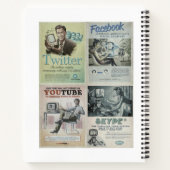 Spiral Notebook Social Media Notizblock (Rückseite)