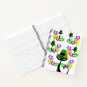 Spiral Notebook St. Patrick's Day Cat Floral Notizblock (Innenseite)