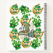 Spiral Notebook St. Patrick's Day Horseshoe Notizblock (Rückseite)