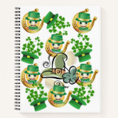 Spiral Notebook St. Patrick's Day Horseshoe Notizblock (Vorderseite)
