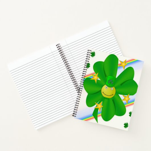 Spiral Notebook St. Patrick's Day Kleeblatt Notizblock (Innenseite)