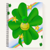 Spiral Notebook St. Patrick's Day Kleeblatt Notizblock (Vorderseite)