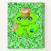 Spiral Notebook St. Patrick's Day Leprechaun Notizblock (Rückseite)