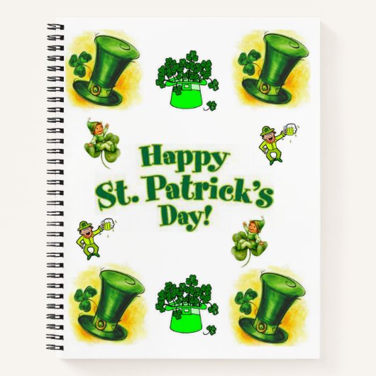 Spiral Notebook St. Patrick's Day Notizblock (Vorderseite)