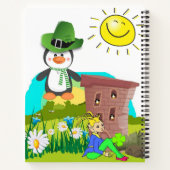 Spiral Notebook St. Patrick's Day Penguin Notizblock (Rückseite)