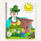 Spiral Notebook St. Patrick's Day Penguin Notizblock (Vorderseite)