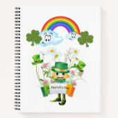 Spiral Notebook St. Patrick's Day Rainbow Notizblock (Vorderseite)