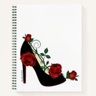 Spiral-Notebook - Stiletto-Rose Notizblock