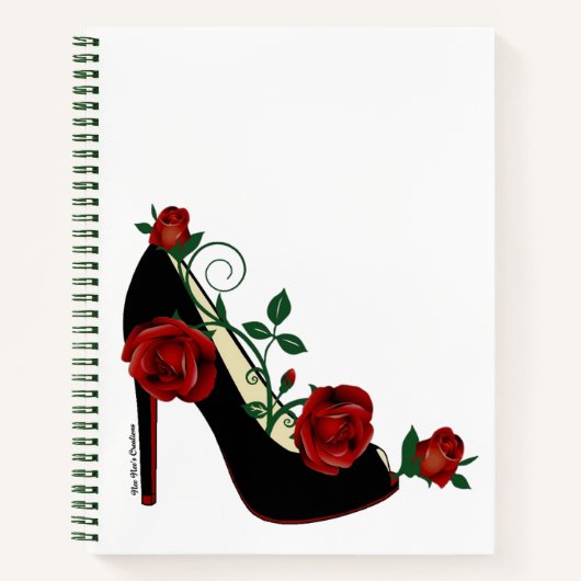 Spiral-Notebook - Stiletto-Rose Notizblock (Vorderseite)