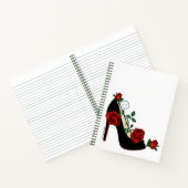 Spiral-Notebook - Stiletto-Rose Notizblock (Innenseite)