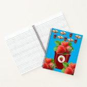 Spiral Notebook Strawberry Jam Peanut Butter Blue Notizblock (Innenseite)