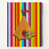 Spiral Notebook Stripe Zelt Schlange Notizblock (Rückseite)