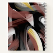 Spiral Notebook Trend Abstrakt Art Black Powdery Notizblock (Rückseite)