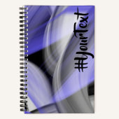 Spiral Notebook Trend Abstrakt Lavendel Violet Notizblock (Vorderseite)