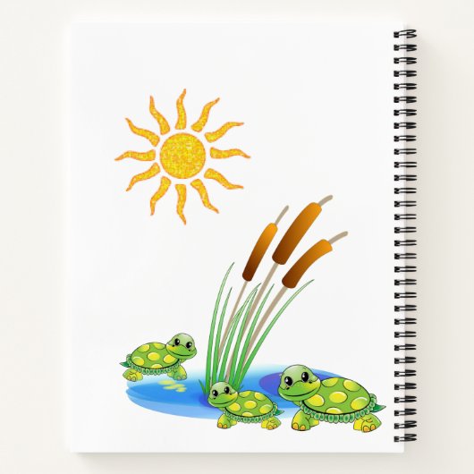 Spiral Notebook Turtle Notizblock (Rückseite)