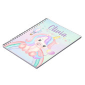 Spiral-Notebook Unicorn - Design für Whimsical Pas Notizblock (Linke Seite)