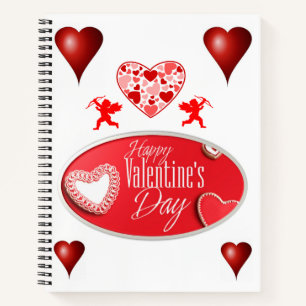 Spiral Notebook Valentine's Day Notizblock