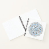 Spiral Notebook w/ Blue Mandala Design Notizblock (Innenseite)